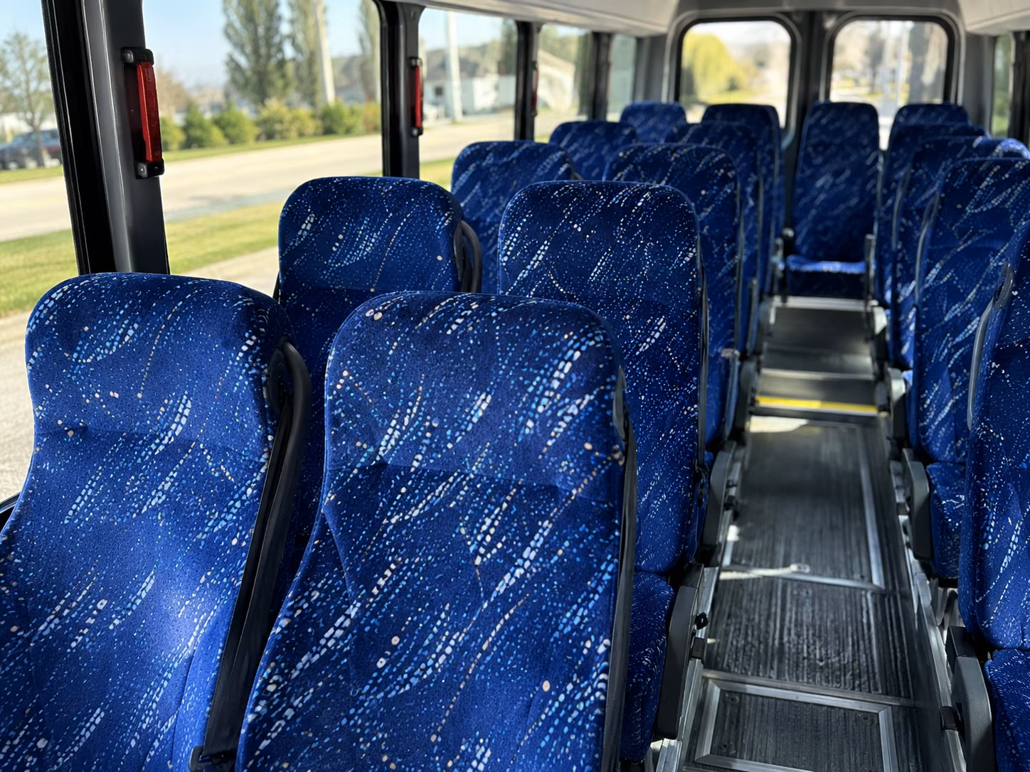 college station 15 passenger minibus inside