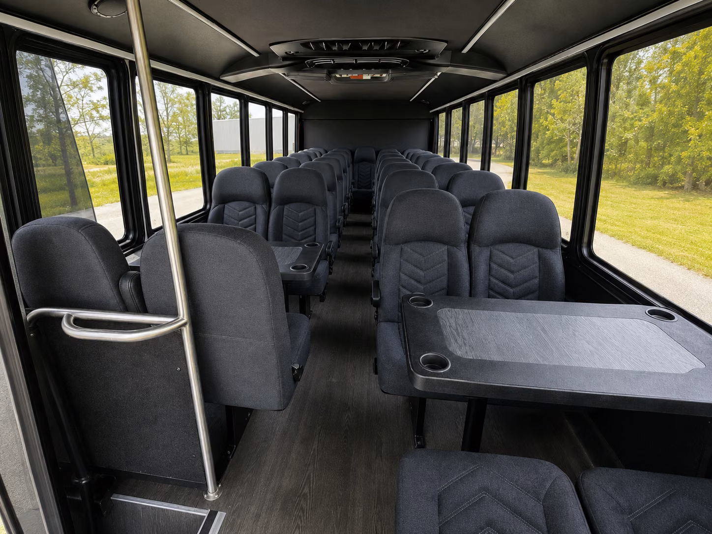 college station 15 passenger minibus interior