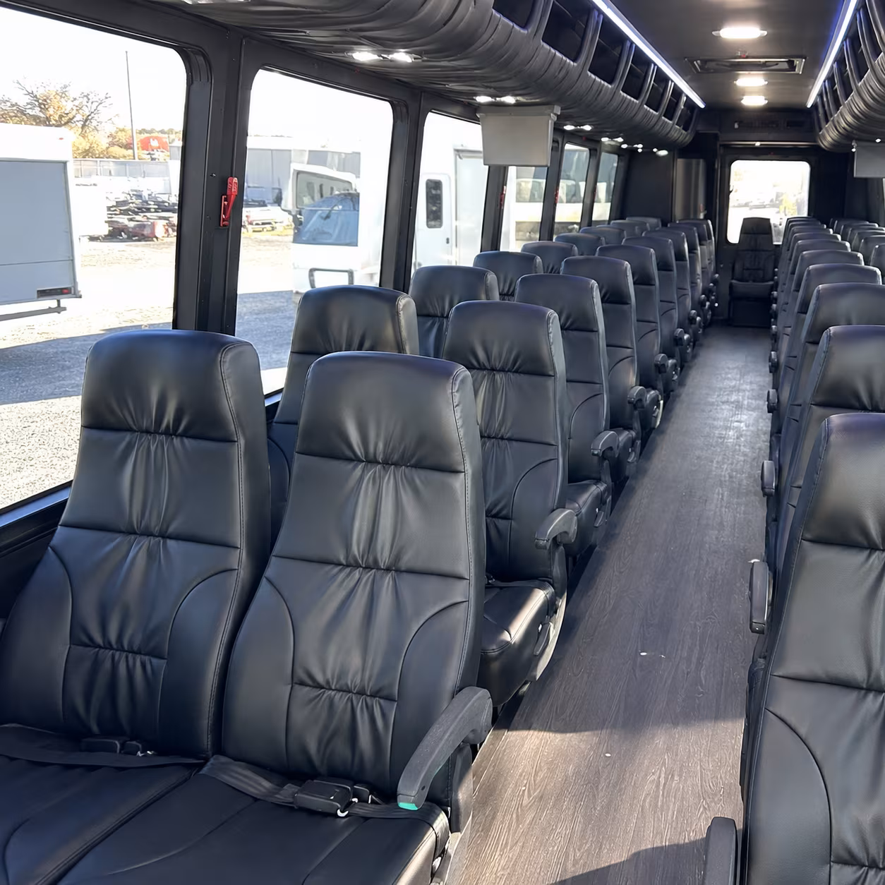 college station 28 passenger minibus inside