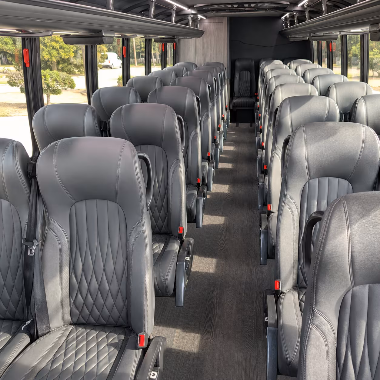 college station 30 passenger minibus inside