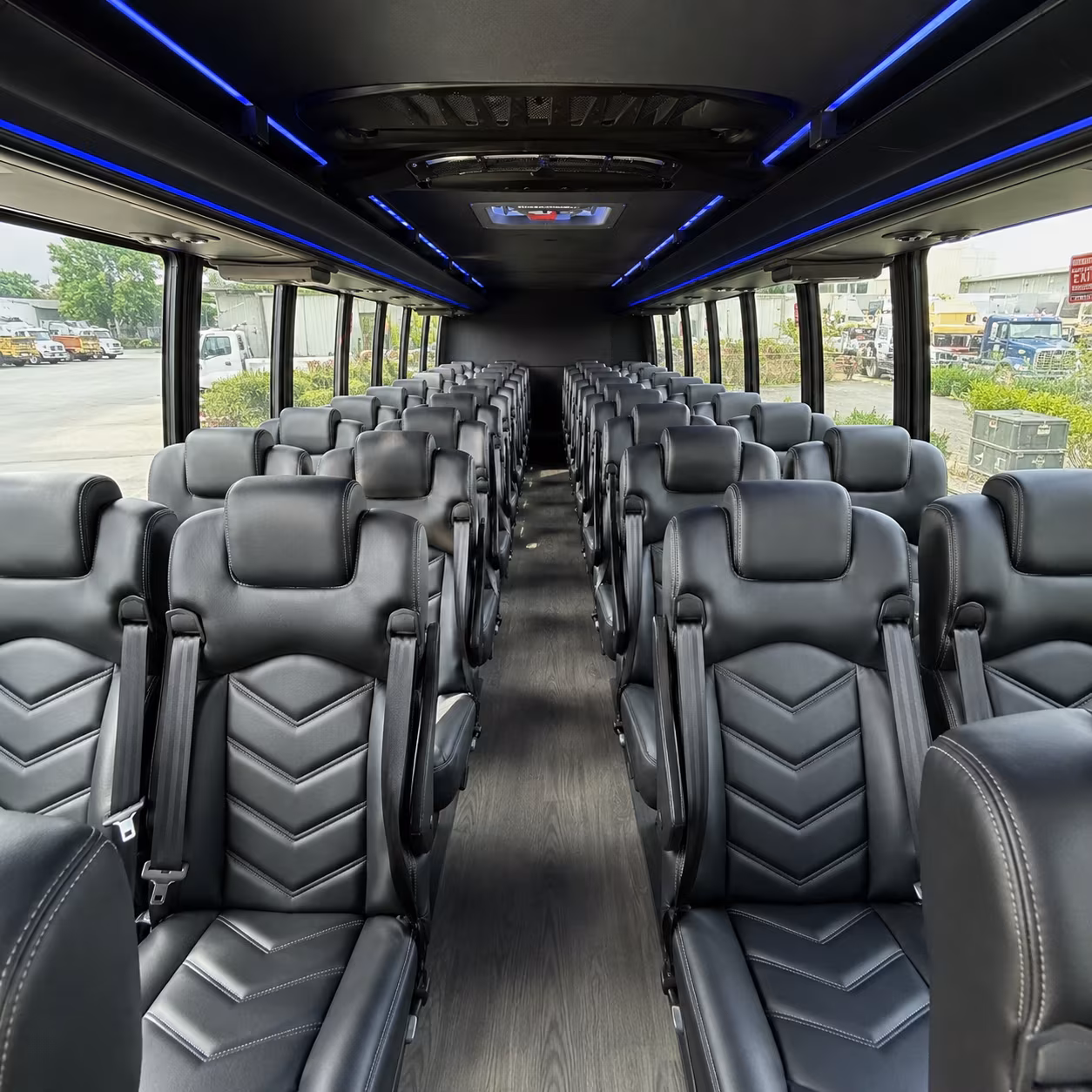 college station 30 passenger minibus interior