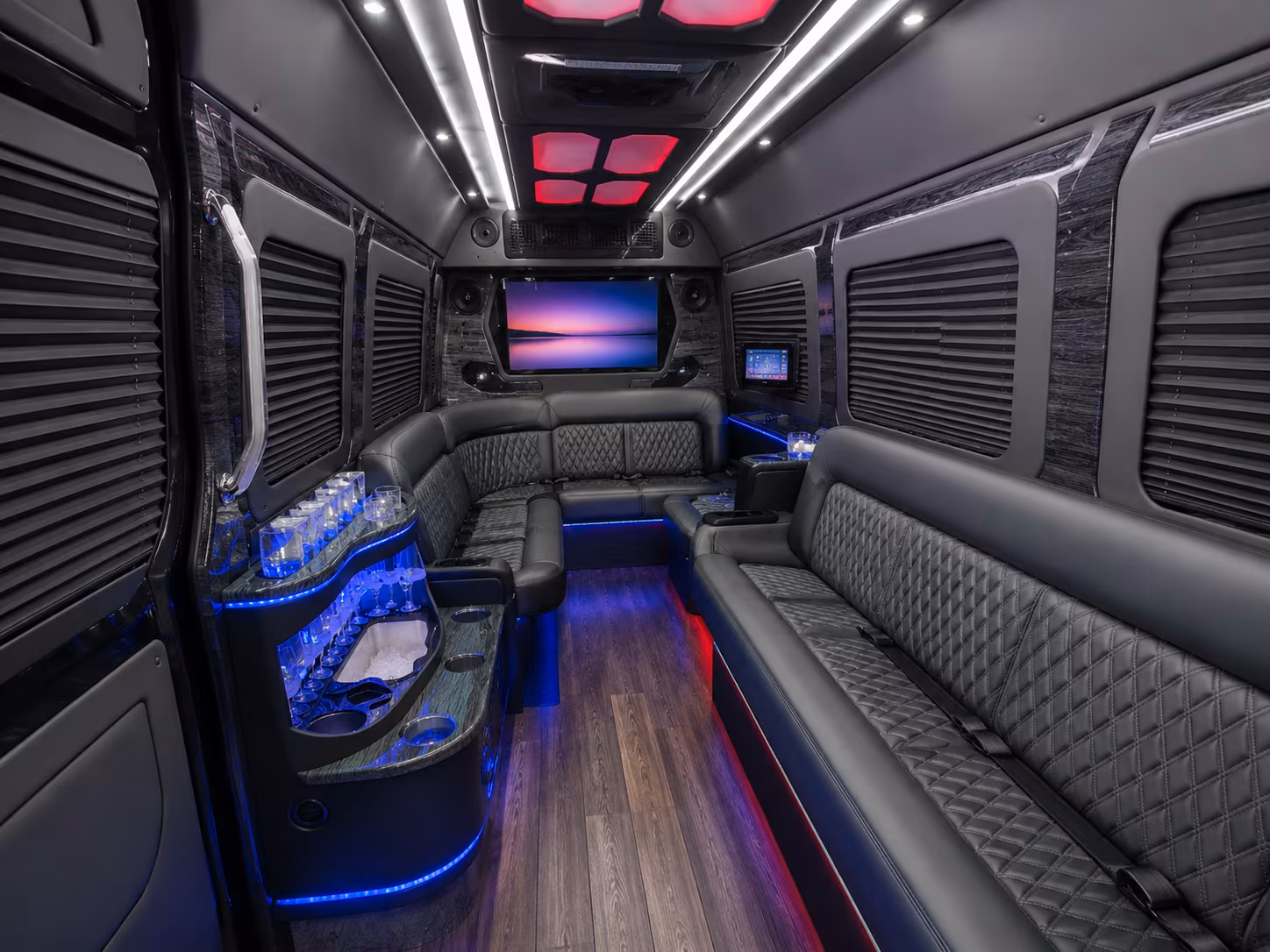 college station sprinter limousine inside