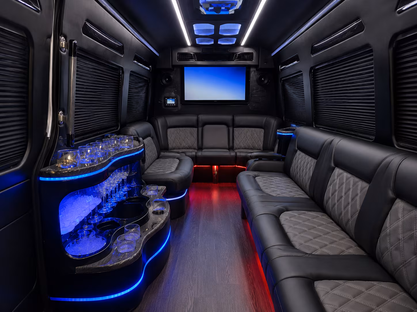 college station sprinter limousine interior