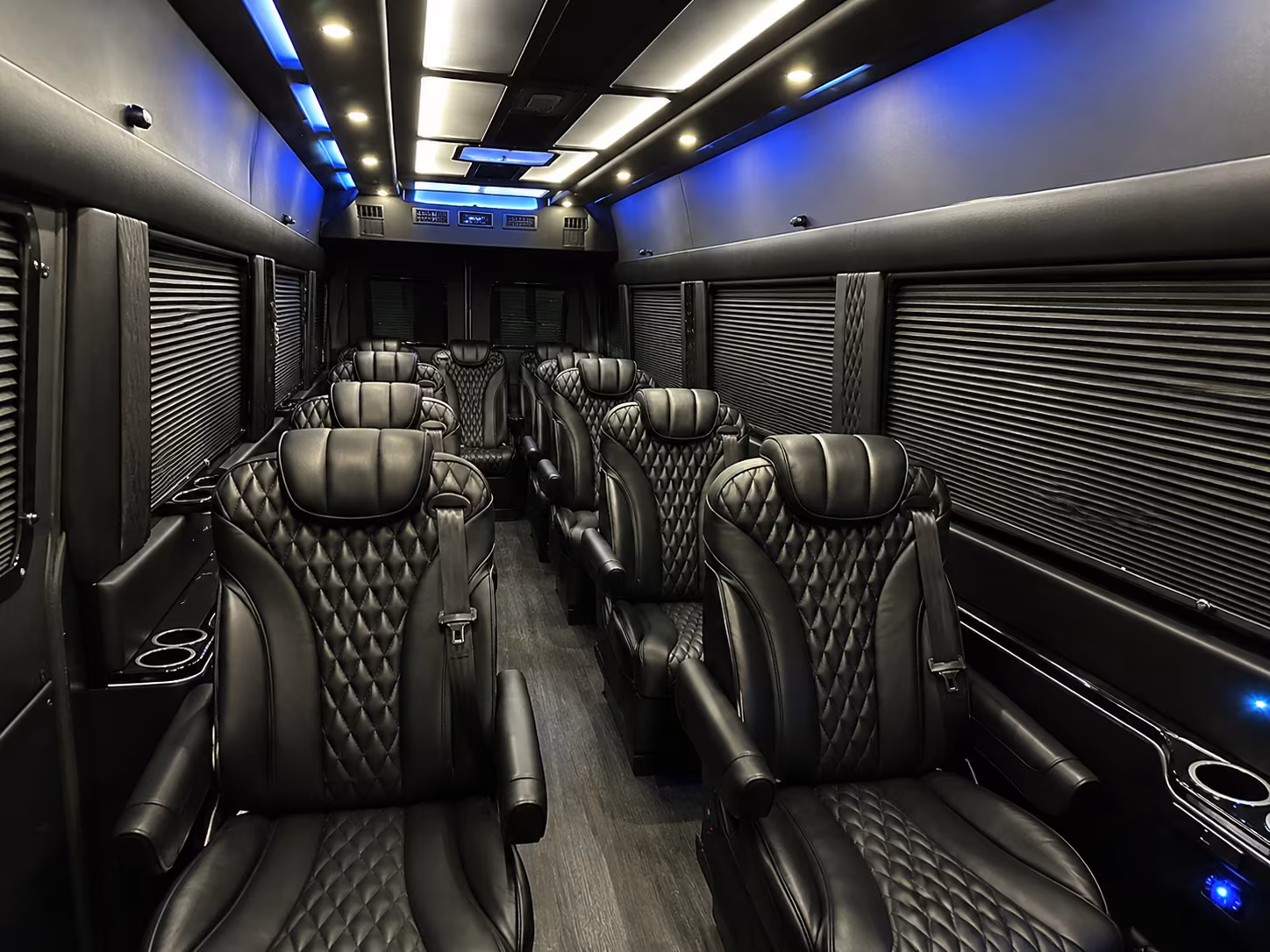 college station sprinter van with driver interior